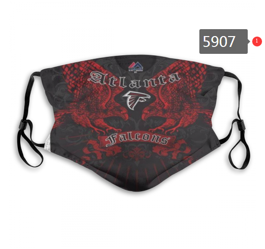 2020 NFL Atlanta Falcons #1 Dust mask with filter->nfl dust mask->Sports Accessory